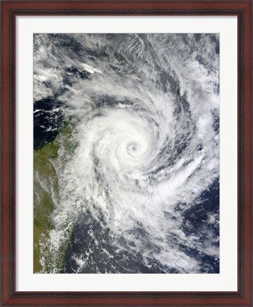 Framed Tropical Cyclone Bingiza Print