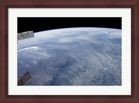 Framed Smoke Pall Dominates this view of Tropical Southern Africa Print