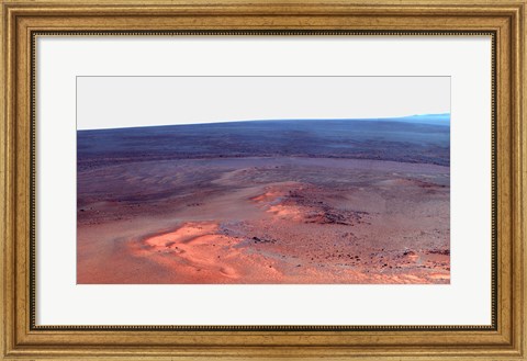 Framed False Color Mosaic of Greeley Haven on Mars Print