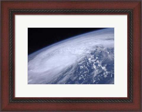 Framed View from Space of Hurricane Irene as it Passes over the Caribbean Print