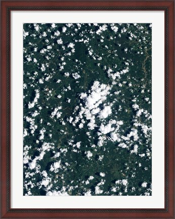 Framed Satellite view of the Thailand Print