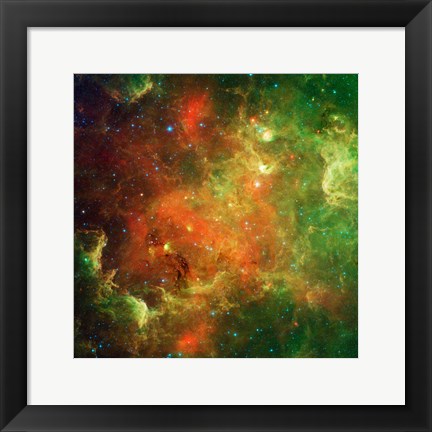 Framed Clusters of Young Stars in the North American Nebula Print