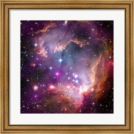 Framed Taken Under the &quot;Wing&quot; of the Small Magellanic Cloud Print