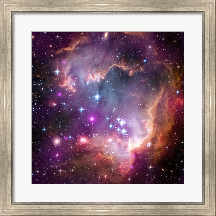 Framed Taken Under the &quot;Wing&quot; of the Small Magellanic Cloud Print