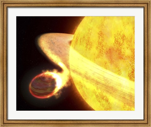 Framed Hottest known Planet in the Milky Way, called WASP-12b Print