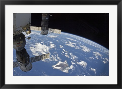 Framed View from Space Showing part of the Hawaiian Island Chain Print