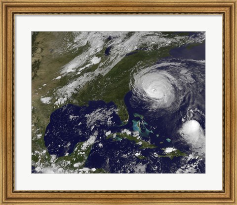 Framed Hurricane Earl Print