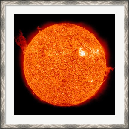 Framed Solar activity on the Sun Print