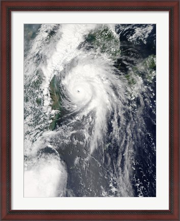 Framed Typhoon Kompasu Print