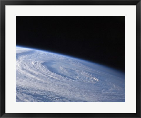 Framed High-Oblique view of the Extra-Tropical Unnamed Cyclone that Merged with Hurricane Earl Print