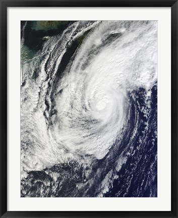 Framed Typhoon Chaba over the Ryukyu Islands, Japan Print