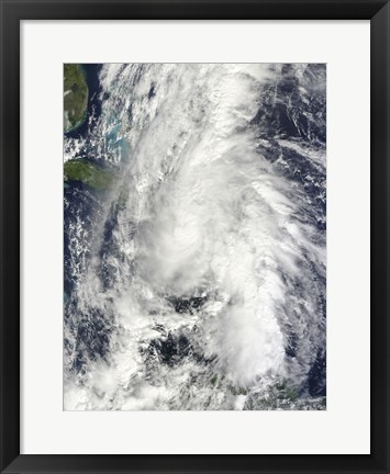 Framed Hurricane Tomas Print