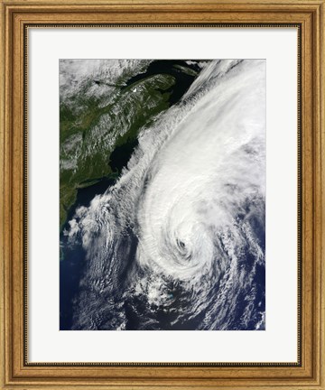 Framed Hurricane Igor Print