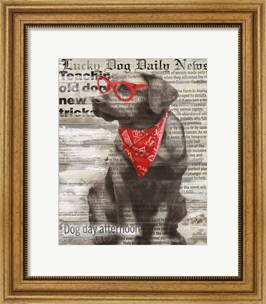 Framed Lucky Dog Print