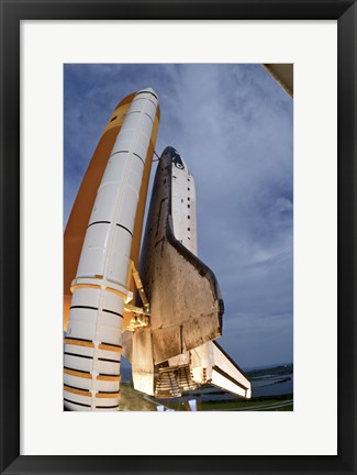 Framed Underside View of Space Shuttle Taking Off Print