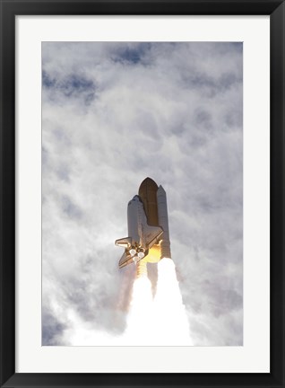 Framed Space Shuttle Atlantis Lifts Off from Kennedy Space Center, Florida Print