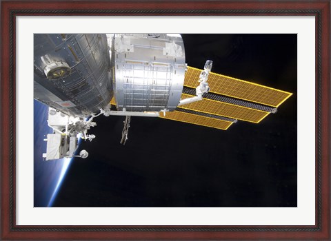 Framed Japanese Kibo Complex of the International Space Station Print