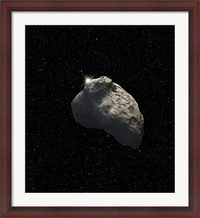 Framed Artist&#39;s Impression of a One-Half-Mile-Diameter Kuiper Belt Object Print