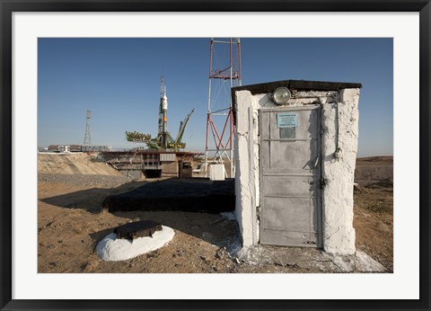Framed Soyuz Rocket at the Baikonur Cosmodrome Print