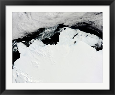 Framed Queen Mary Coast of Antarctica Print