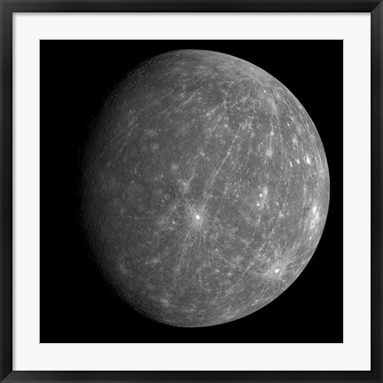 Framed Planet Mercury 2 Print