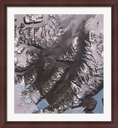 Framed McMurdo Dry Valleys West of McMurdo Sound, Antarctica Print