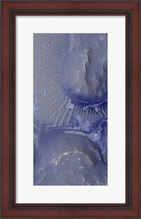 Framed Noctis Labyrinthus Formation on Mars Print