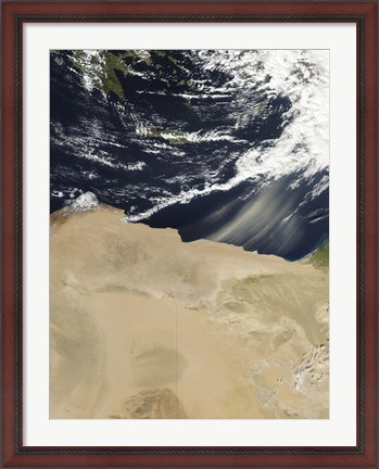 Framed Dust Storm over Egypt Print