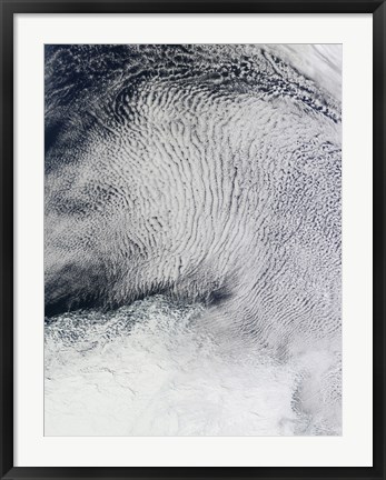Framed Cloud Patterns and Sea Ice in the Southern Ocean Print
