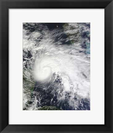 Framed Tropical Storm Ida in the Caribbean Sea Print