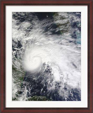 Framed Tropical Storm Ida in the Caribbean Sea Print