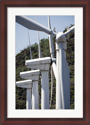Framed Wind Turbines at the Ascension Auxiliary Airfield Print