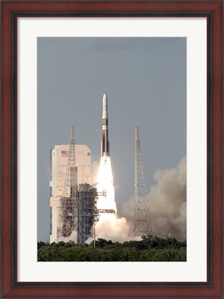 Framed Delta IV Rocket lfits off from its Launch Complex Print