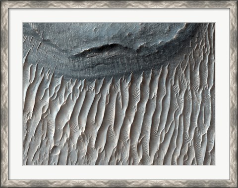 Framed Ius Chasma, a Large Canyon on Mars in the Western region of Valles Marineris Print