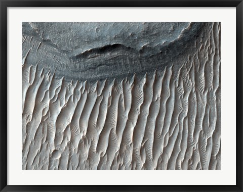 Framed Ius Chasma, a Large Canyon on Mars in the Western region of Valles Marineris Print