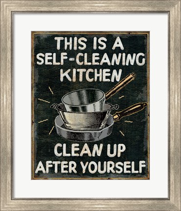 Framed Self Cleaning Kitchen Print