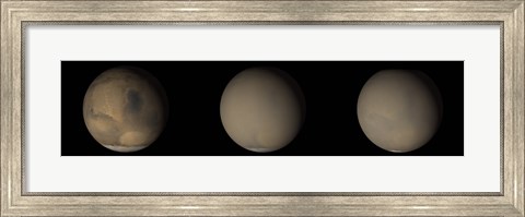 Framed 2001 Great Dust Storms on Mars Print