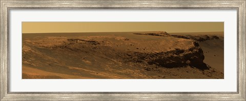 Framed Layers of Cape Verde in Victoria Crater Print