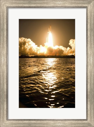 Framed Lift-Off of Space Shuttle Discovery Print