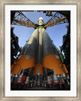 Framed Soyuz TMA-13 Spacecraft Arrives at the Launch Pad Print
