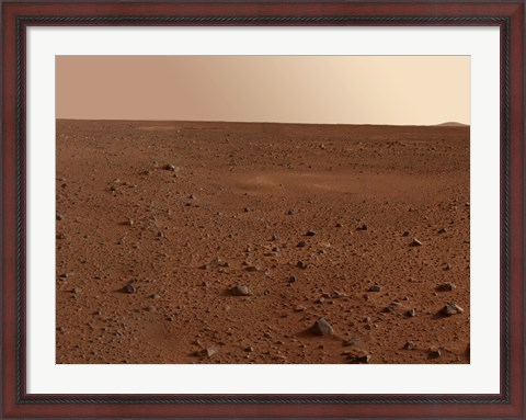 Framed Rocky Surface of Mars Print