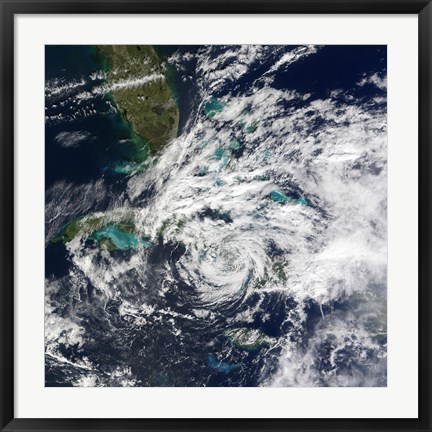 Framed Hurricane Paloma Print