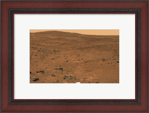 Framed Partial Seminole Panorama of Mars Print