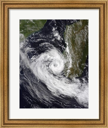 Framed Tropical Cyclone Izilda Print