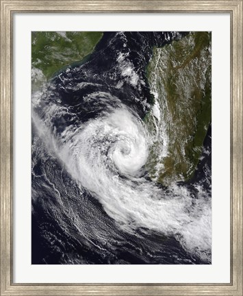 Framed Tropical Cyclone Izilda Print