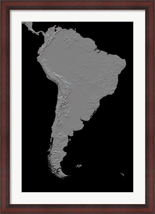Framed Stereoscopic View of South America Print