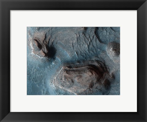 Framed Mesas in the Nilosyrtis Mensae Region of Mars Print