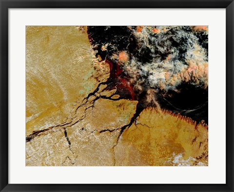 Framed Amazon River in Northern Brazil Print