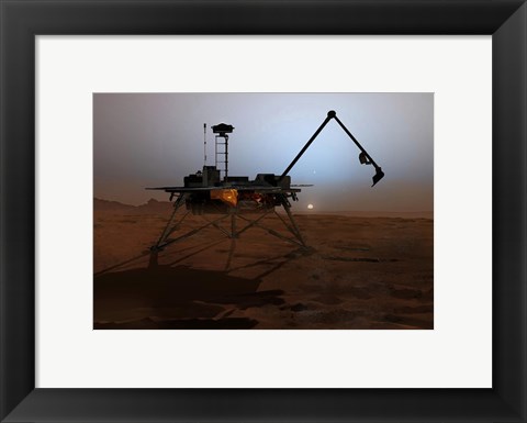 Framed Phoenix Mars Lander Print