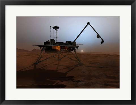 Framed Phoenix Mars Lander Print